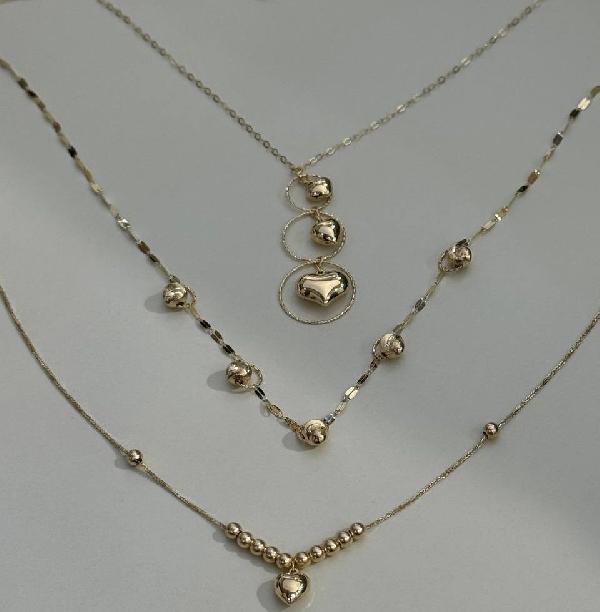 گردنبند طلا گوی وقلب