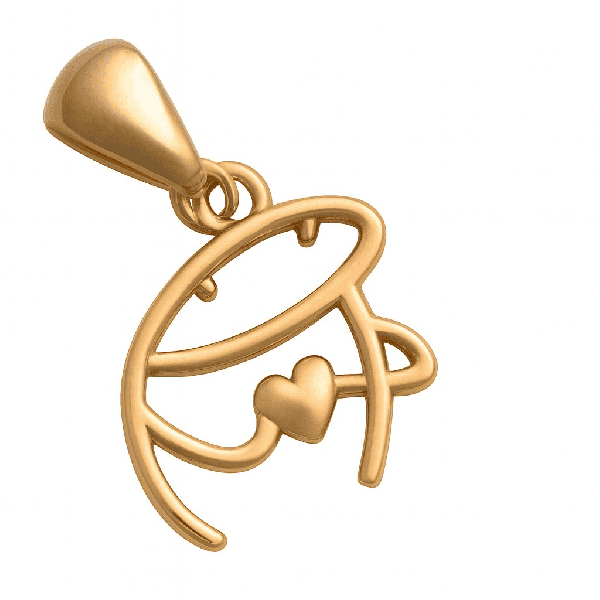 پلاک طلا مدل ریخته میقولی